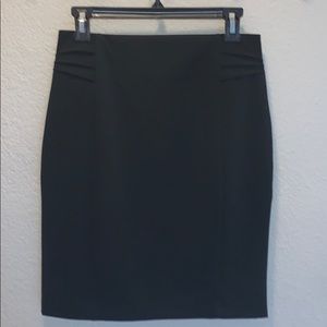 Express Pencil Skirt with Pleated Detail